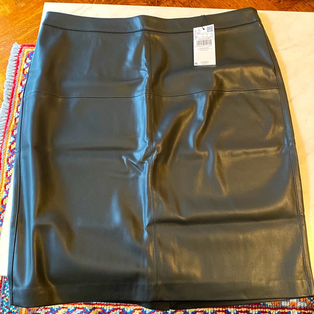Mango pleather skirt, size 14. Never been worn, tags still on.